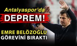 Antalyaspor’da deprem! Emre Belözoğlu görevini bıraktı