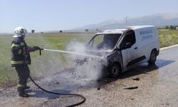 Gübre satan araç küle döndü! Yangınla ilgili soruşturma başlatıldı