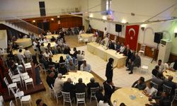 Korkuteli'de protokol üyeleri bayramlaşmak için bir araya geldi