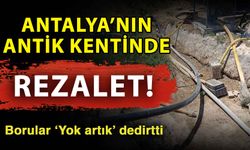 Anydros Eudokias Antik Kenti'nde rezalet! Antik kanalından boru geçirdiler