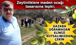 Zeytinliklere maden ocağı tasarısına tepki; “Gazaba uğramadan elinizi kutsalımızdan çekin”