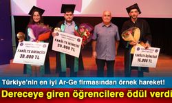 Türkiye’nin en iyi Ar-Ge firmasından örnek hareket! Dereceye giren öğrencilere ödül verdi