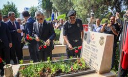 15 Temmuz şehidi polis memuru için anma töreni