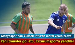 Alanyaspor’dan Yüksek İrtifa’da moral veren prova! Yeni transfer gol attı, Erzurumspor’u yendiler
