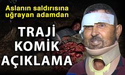 Aslanın saldırısına uğrayan adamdan trajı komik açıklama