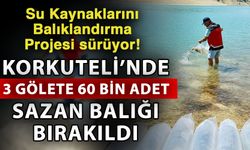 Su Kaynaklarını Balıklandırma Projesi sürüyor! Korkuteli’nde 3 gölete 60 bin adet sazan balığı bırakıldı