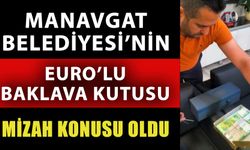 Manavgat Belediyesi’nin Euro’lu baklava kutusu mizah konusu oldu