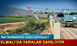 Sel felaketinin izleri siliniyor! Elmalı’da yaralar sarılıyor