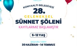 Konyaaltı’nda sünnet şöleni kayıtları başladı