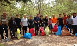 Mersin'de yaşlı bakım merkezi sakinlerinden orman yangınlarına karşı örnek davranış