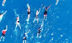 Türkiye'nin Maldivleri Salda Gölü'nde nefes kesen triatlon