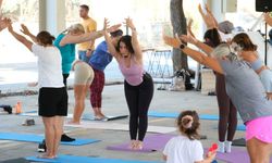 Bodrum'da kadınlar 'Açık Hava Spor Günü' etkinliğinde bir araya geldi