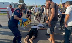Cama düşen motosiklet sürücüsüyle ne uğradıklarını anlayamadılar