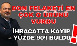 Don felaketi en çok o ürünü vurdu! İhracatta kayıp yüzde 90’ı buldu