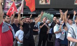 Konya’da vatandaşlar sokakta İsrail’i protesto etti