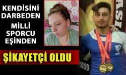 Kendisini darbeden milli sporcu eşinden şikayetçi oldu