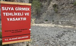 Yedigöze Şelaleleri kurudu, geriye "Suya girmek tehlikeli ve yasaktır" tabelası kaldı