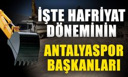Antalya’daki hafriyat olayı nedir? Hafriyat olayında neler yaşandı? Antalyaspor’un hafriyat dönemi başkanları kimler?