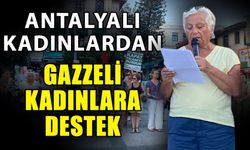 Antalyalı kadınlardan Gazzeli kadınlara destek