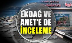 EKDAĞ ve ANET’e de inceleme