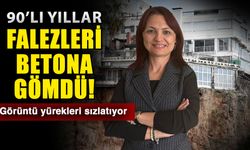 90’lı yıllar falezleri betona gömdü! Görüntü yürekleri sızlatıyor