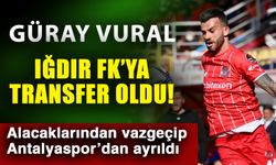 Güray Vural, Iğdır FK’ya transfer oldu! Alacaklarından vazgeçip Antalyaspor’dan ayrıldı