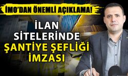 İMO’dan önemli açıklama! İlan sitelerinde şantiye şefliği imzası satılıyor