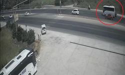 Kırmızı ışıkta duran araçlara çarpmamak için otomobilini şarampole sürdü