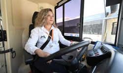 Mersin'de 2 çocuk annesi ücretsiz kursla otobüs şoförü oldu