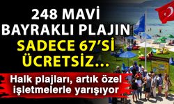 248 mavi bayraklı plajın sadece 67’si ücretsiz…  Halk plajları, artık özel işletmelerle yarışıyor