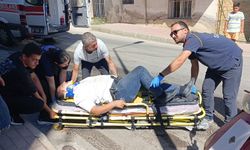 Yola dökülen sıvı madde kaza yaptırdı