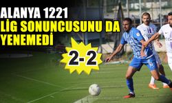 Alanya 1221 lig sonuncusunu da yenemedi; 2-2