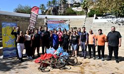 Kaleiçi Yat Limanı’ndan 2 bisiklet ve bir tabanca çıkarıldı