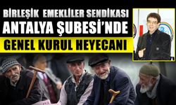 Birleşik Emekliler Sendikası Antalya Şubesi’nde genel kurul heyecanı