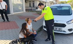 Kadın sürücüsü, alkolmetreyi üflerken gözyaşlarını tutamadı