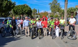 Manavgat’ta “Cumhuriyet için pedal çevirelim” etkinliği düzenlendi