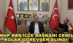 Polise saldırdığı iddia edilen MHP Kaş İlçe Başkanı Cemil Kolak görevden alındı!