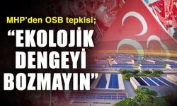 MHP’den OSB tepkisi; “Ekolojik dengeyi bozmayın”