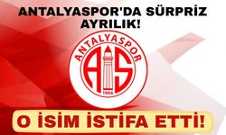 Antalyaspor'da sürpriz ayrılık! O isim istifa etti!