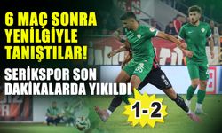 6 maç sonra yenilgiyle tanıştılar! Serikspor son dakikalarda yıkıldı 1-2