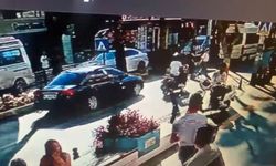 Yaya geçidinde ölüm teğet geçti , o anlar güvenlik kamerasına yansıdı