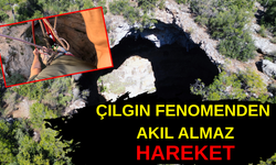 Antalyalı fenomen 90 metrelik obruğa iniş anını kaydetti