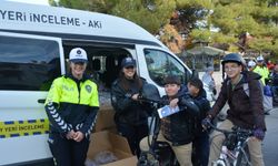 'Kaskın Varsa Şansın da Var' projesi kapsamında sürücülere kask dağıtıldı