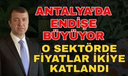 Antalya’da endişe büyüyor! O sektörde fiyatlar ikiye katlandı