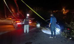 Sulama kanalına uçan araçtan ekipler kurtardı