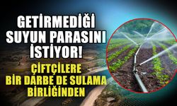 Getirmediği suyun parasını istiyor! Çiftçilere bir darbe de sulama birliğinden