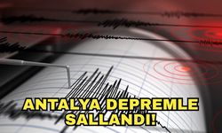 Akdeniz'de deprem paniği... Antalya depremle sallandı