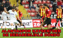 Alanyaspor Kayseri’den de beraberlikle döndü 0-0