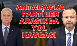 Antalya’da partiler arasında yol kavgası