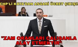 CHP'li Kaya'dan asgari ücret çıkışı! "Zam oranları çalışanla alay etmektir"